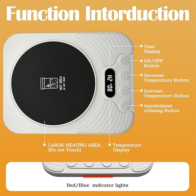 2025 Upgrade Sourdough Starter Warmer,Temperature Control Range 70°F-110°F, Accurate to 1°F, with