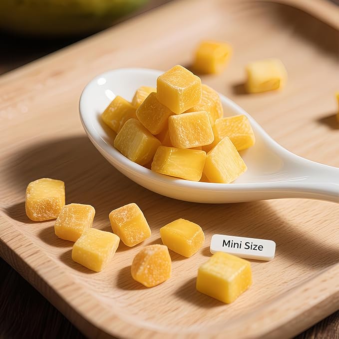 Premium Freeze-Dried Mango Slices 4.2oz (120g) - 100% Sweet Mango, No Sugar Added | Perfect for