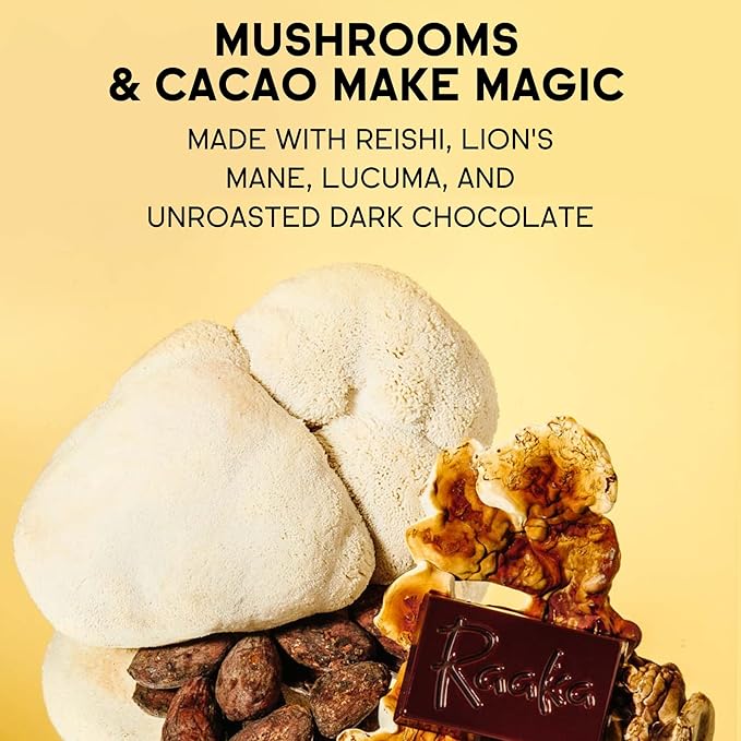 Raaka Cocoa Magic Mushroom Hot Chocolate Blend with Lion?™s Mane, Reishi and Lucuma - Gourmet
