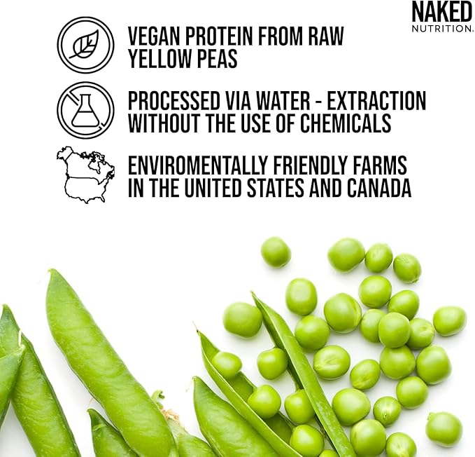 NAKED Shake - Blueberry Muffin Protein Powder - Flavored Plant Based Protein from US & Canadian