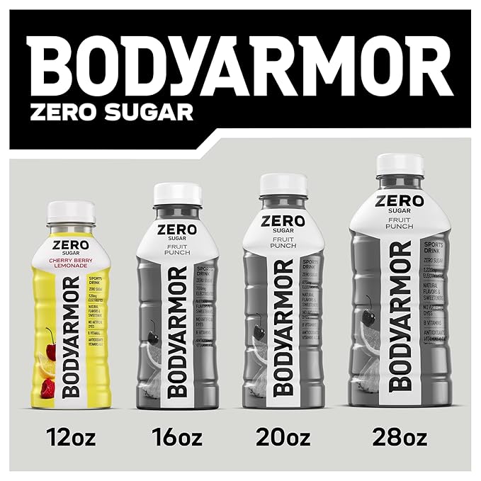 BODYARMOR ZERO Sugar Cherry Berry Lemonade, Sugar Free Sports Drink - Low-Calorie Hydration