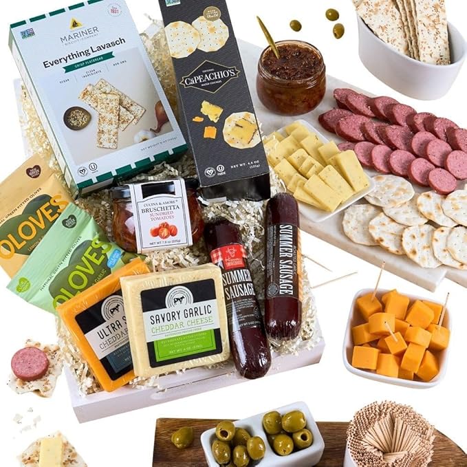 GourmetGiftBaskets Meat & Cheese Sampler