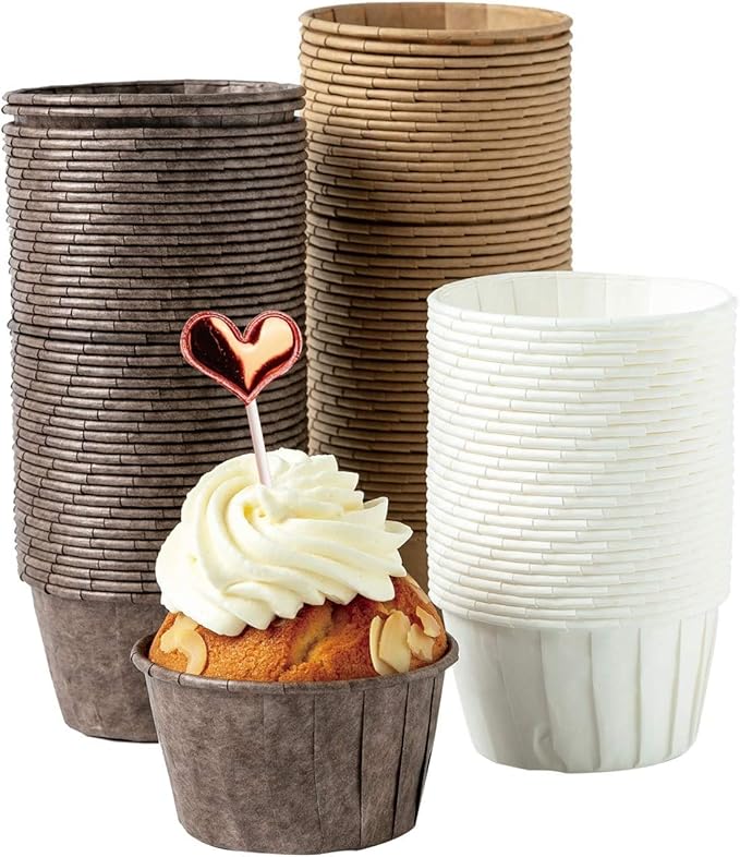 Katbite Parchment Cupcake Liners Standard Size 150PCS, Christmas Cupcake Liners, Muffin Baking