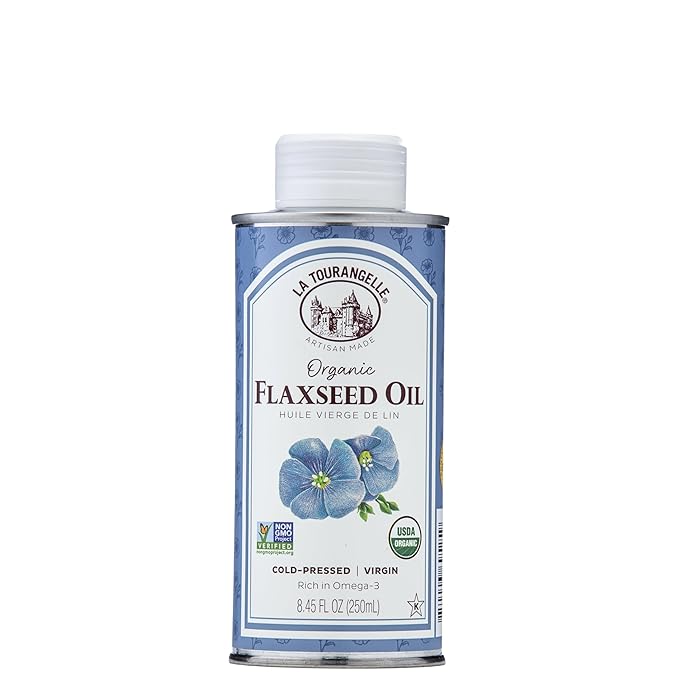 La Tourangelle, Organic Flaxseed Oil, Essential Omega-3 to Improve Heart Health, Vegan, Non-GMO