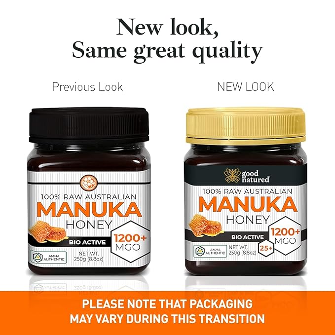 Good Natured Manuka Honey (MGO 1200+) - Highest Grade Raw Manuka Honey Medical Grade, Non-GMO