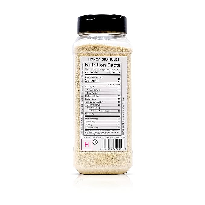 Spiceology – Honey Granules – Granulated Honey Crystals for Baking, Beverages, and Seasoning
