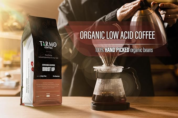 TARMO -BOOST UP | Low Acid ARABICA & ROBUSTA BLEND Ground Coffee | Specialty Vietnamese Coffee |