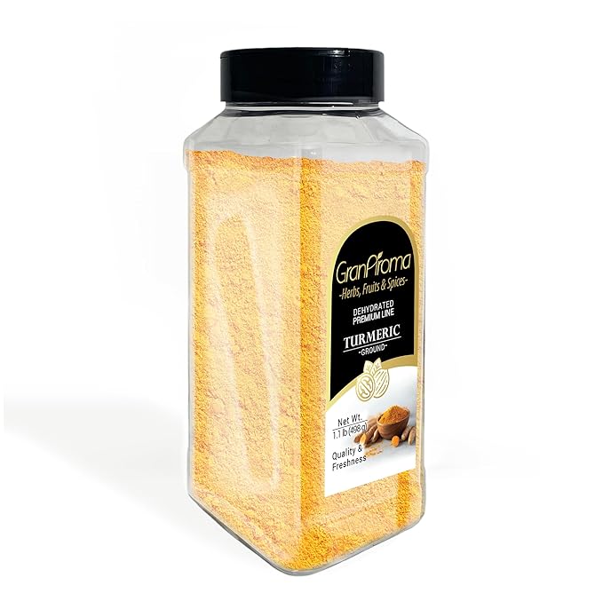GranAroma Turmeric Powder, 1.1 lb, Earthy Flavor, Versatile Spice, Curries & Soups