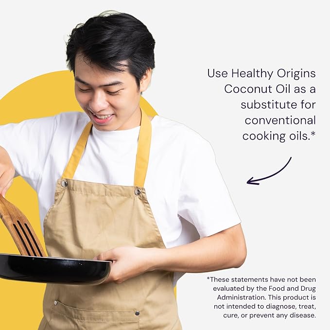 Healthy Origins Coconut Oil, Liquid (100% Virgin) - Virgin, Unrefined, Cold-Pressed Liquid Coconut