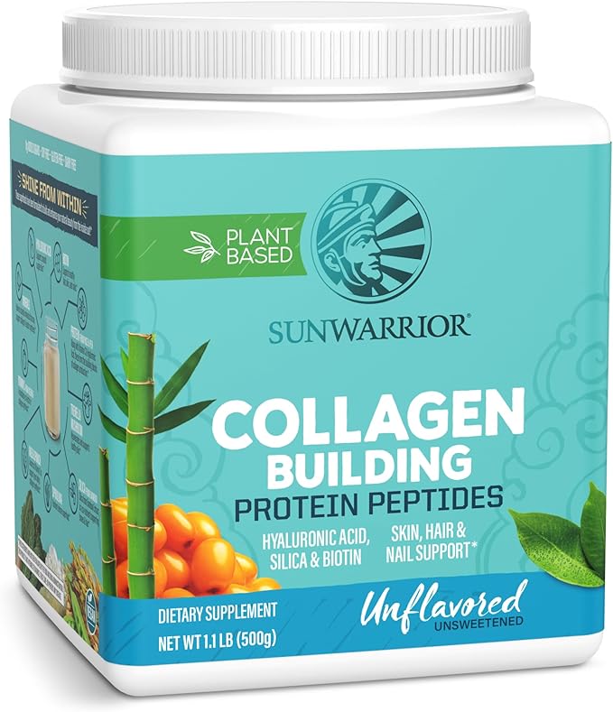 Vegan Collagen Building Powder Protein Peptide with Biotin Vitamin C Hyaluronic Acid Collagen