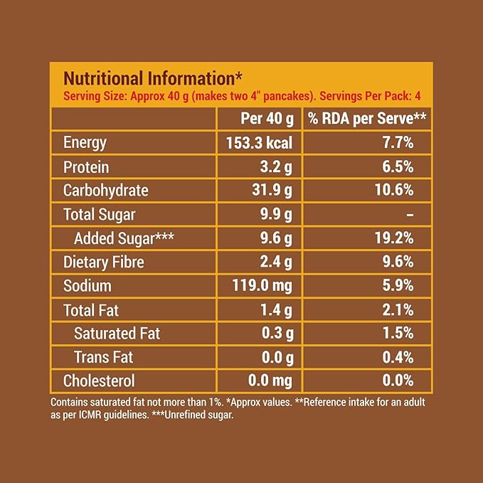 Slurrp Farm Instant Breakfast Millet Pancake Mix, Chocolate And Supergrains, Natural And Healthy