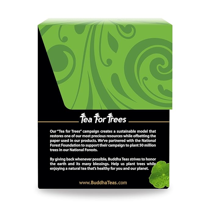 Buddha Teas - Organic Gotu Kola Tea - Herbal Tea - For Health & Wellbeing - With Antioxidants &