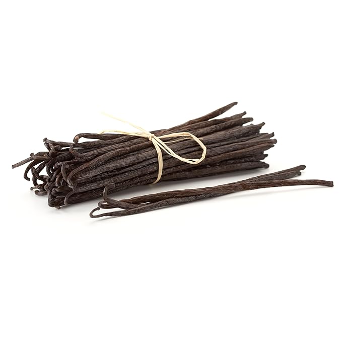 10 Organic Madagascar Vanilla Beans - Whole Extract Grade B Pods for Baking, Homemade Extract