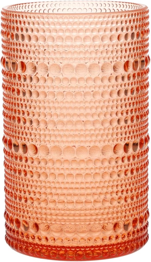 FORTESSA Orbetto Outdoor Hobnail Plastic Drinkware, 13 Ounce Iced Beverage Cocktail Glass (Set of