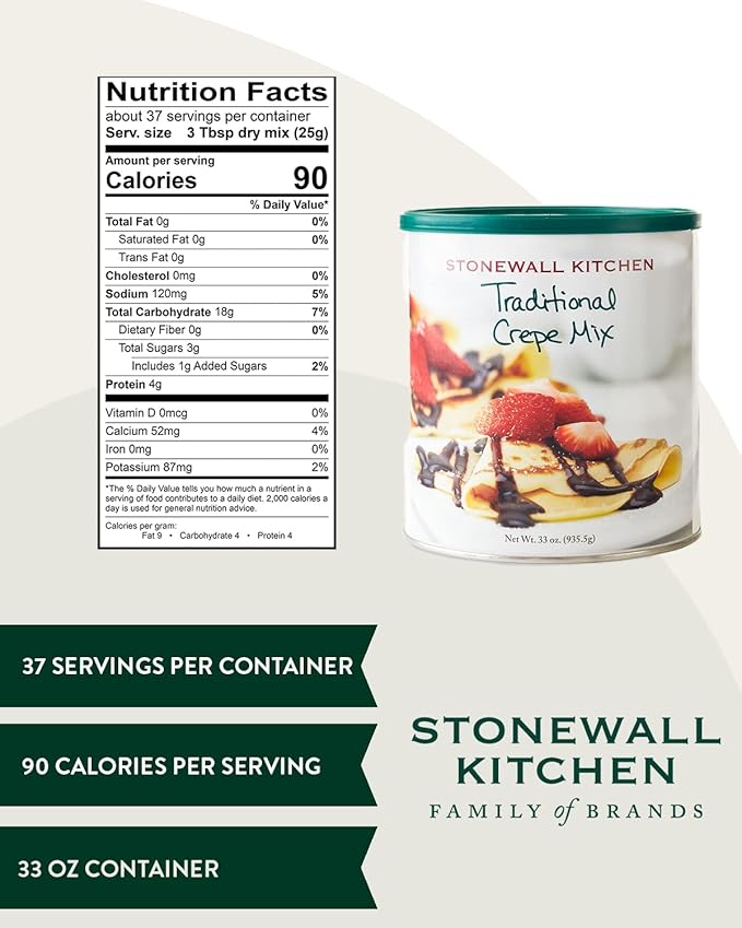 Stonewall Kitchen Traditional Crepe Mix (2 Pack (33 Ounce))