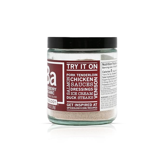Spiceology ??Blackberry Balsamic Seasoning ??Sweet and Tangy Spice Blend with Blackberry and