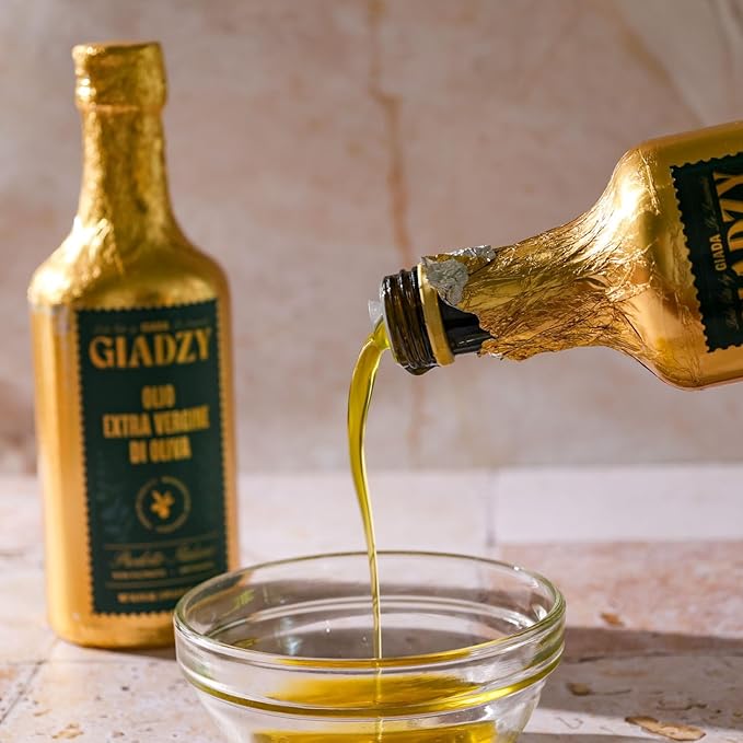 Giadzy by Giada de Laurentiis Olive Oil Extra Virgin - Premium Unfiltered Cold-Pressed Italian