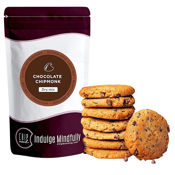 ChipMonk Cookie Mix - Zero or Low Carb Keto Friendly Snacks, Dessert, Cookies, Gluten-Free, High