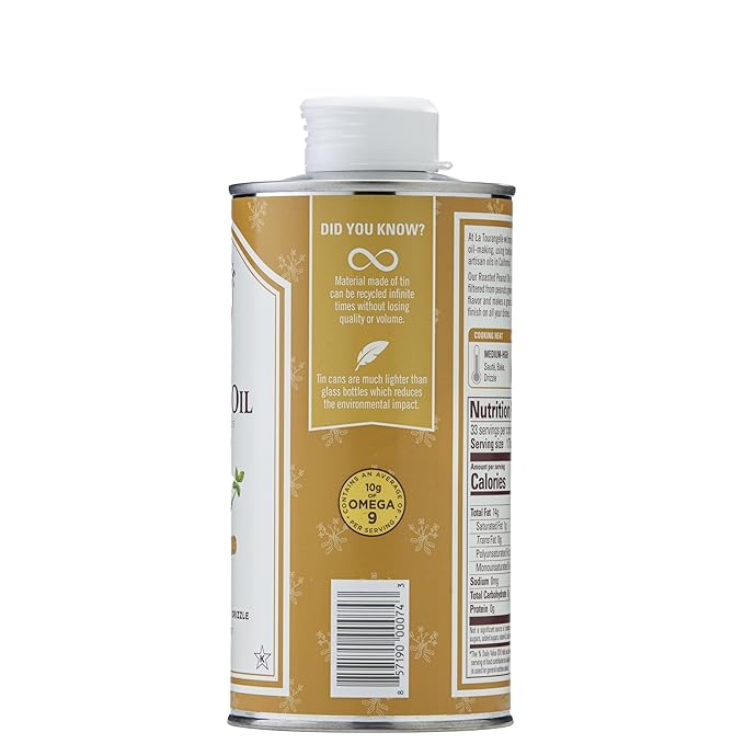 La Tourangelle, Roasted Peanut Oil, Slow Roasted Expeller-Pressed for Rich Flavor, Perfect for