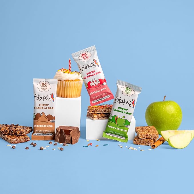 Blake’s Seed Based Chewy Granola Bars — Variety Pack (24 Count), Vegan, Gluten Free, Nut Free &