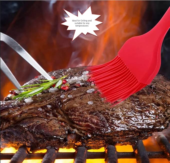 10" Silicone Pastry Basting BIG SIZE Brushes Heat Resistant BPA Free for BBQ Grill Barbecue &