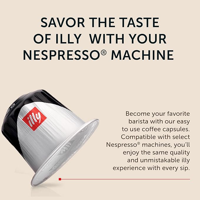 illy Aluminum Espresso Capsules - Compatible with Nespresso Machines - Forte Extra Bold Roast