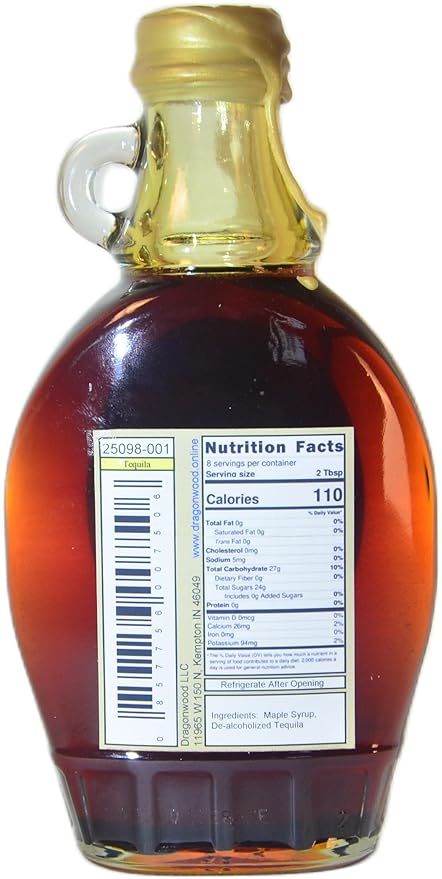 Tequila Maple Syrup - For Pancakes and Waffles ??Made With Pure Maple Syrup And Dealcoholized