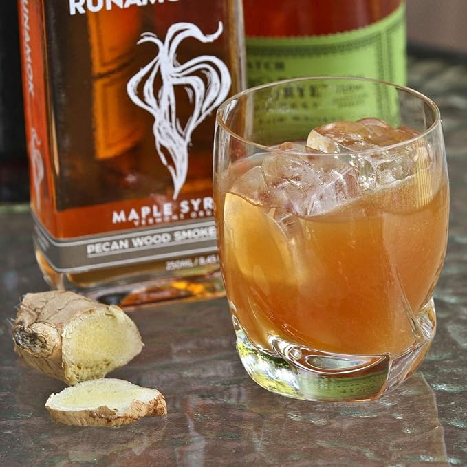 Runamok Pecan Wood Smoked Maple Syrup Organic - Authentic & Real Vermont Maple Syrup | Pure Strong