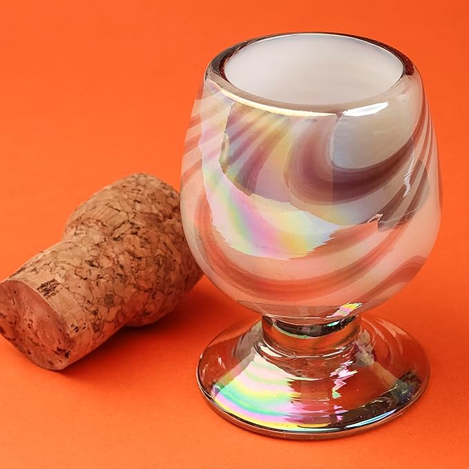 Authentic Mexican Tequila Hand Blown Shot Glasses - Set of 4-2 oz - Mini Glass Snifters - Heavy