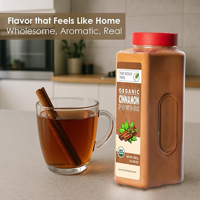 Organic Cinnamon Powder 15.90 oz - Organic Ground Cinnamon Bulk Spice - USDA Certified, Gluten
