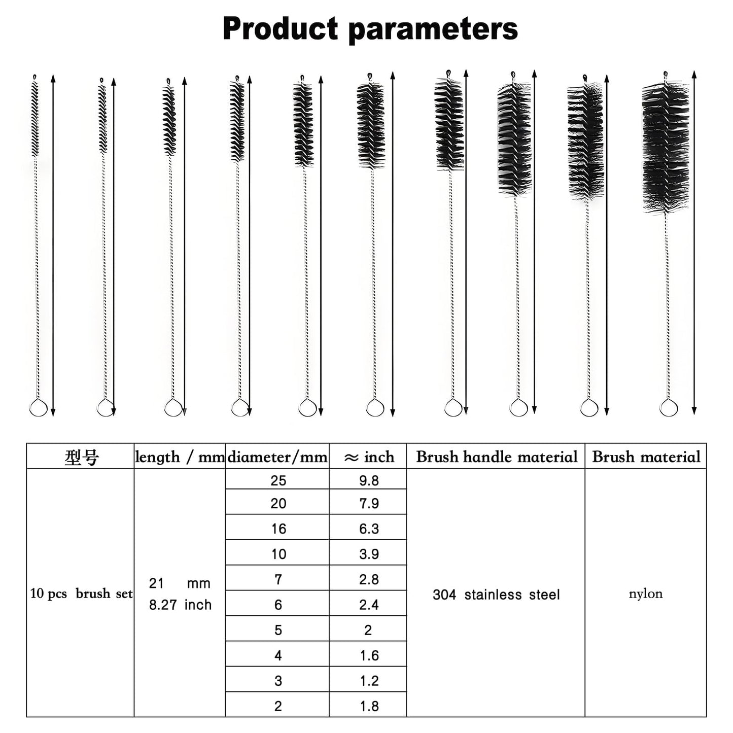 Espresso Machine Cleaning Brush - 15 PCS Long Handle Straw & Bottle Brush Kit, Flexible Scrubber
