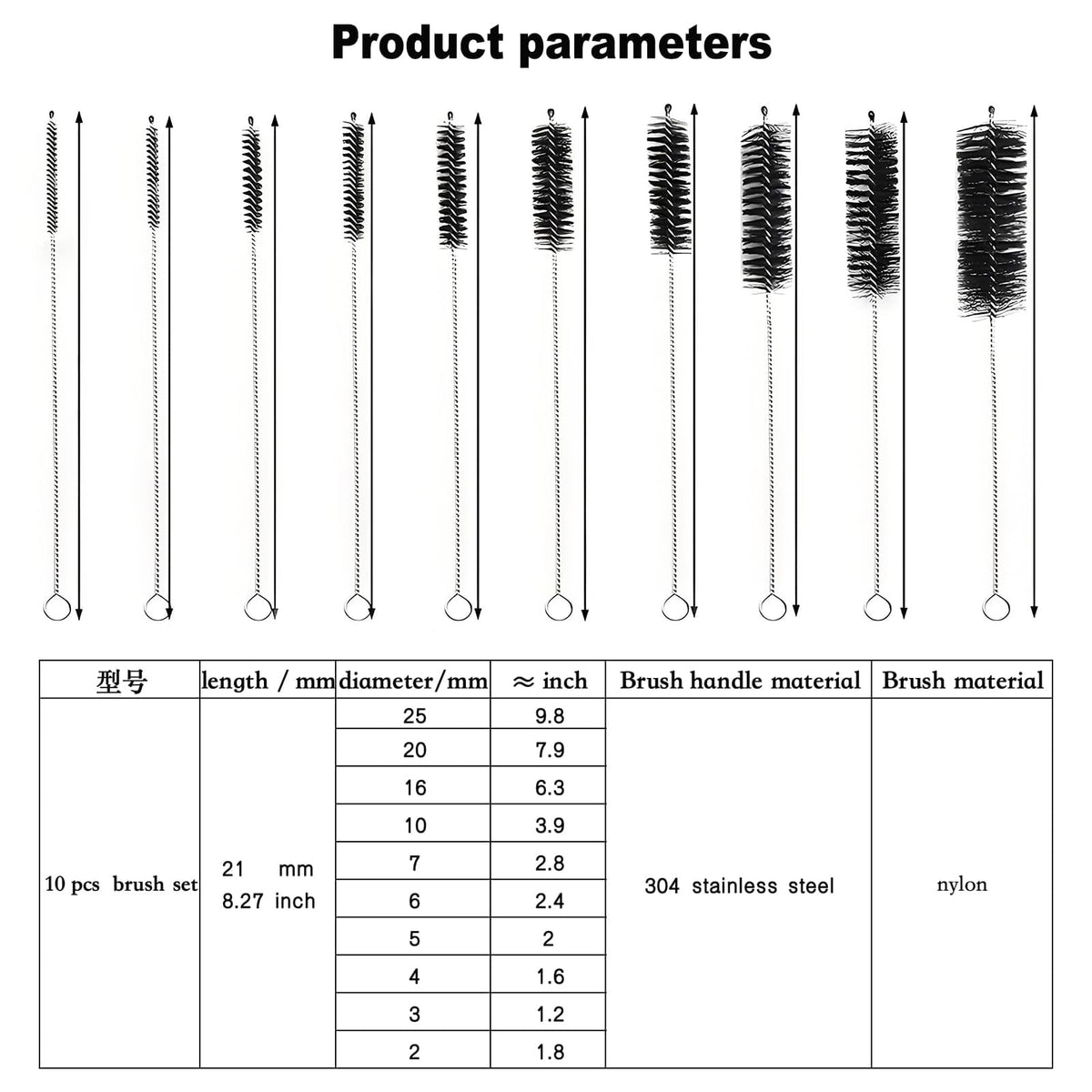 Espresso Machine Cleaning Brush - 15 PCS Long Handle Straw & Bottle Brush Kit, Flexible Scrubber
