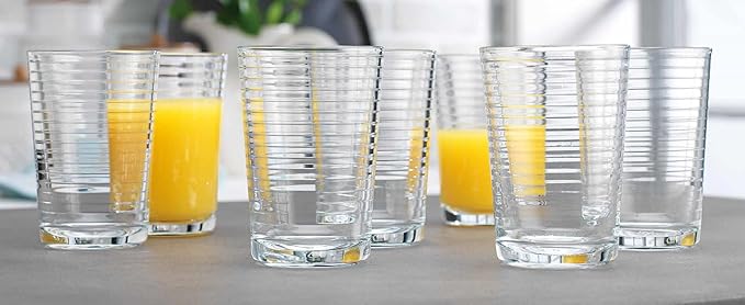 Glaver's Juice Glasses 7 oz. Set of 10 Glass Cups ??Beverage Water Tumblers For Home and Bar