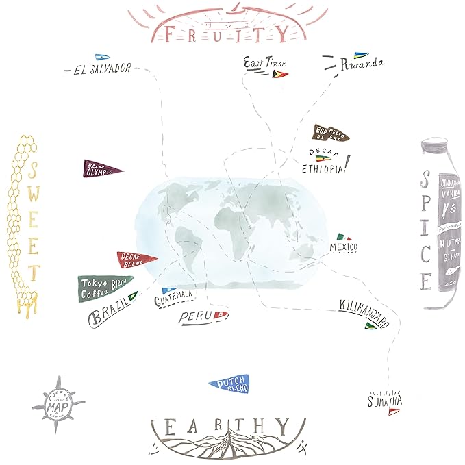 TOKYO COFFEE Ethiopia Moka Organic Decaf Coffee Beans - 12 oz Medium Dark Roast Whole Bean - Smooth