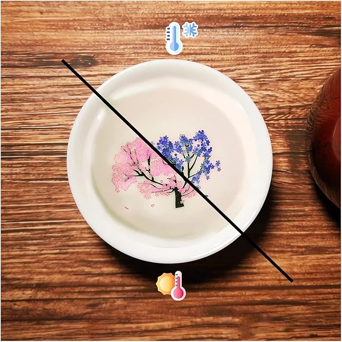 Magic Sakura Cherry Blossom Sake Cup - 2023 New Ceramic Sake Cold/Hot Temperature Color Changing