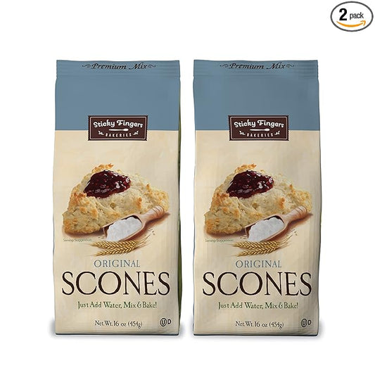 English Scone Mix, Original Flavor by Sticky Fingers Bakeries ??Easy to Make English Scones Fresh