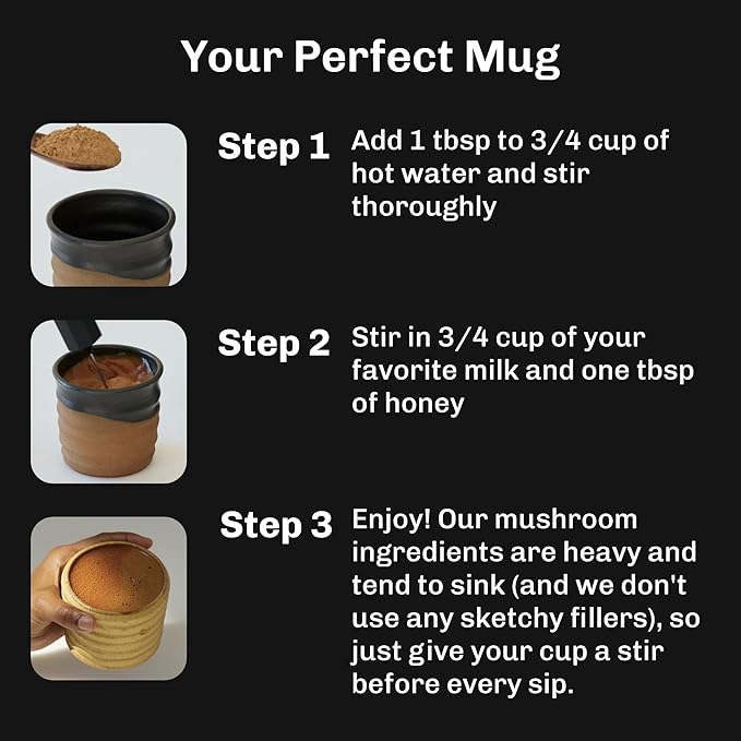 MUDWTR Original Mushroom Coffee Alternative | 2,240mg USA Grown & Adaptogenic Mushrooms | USDA