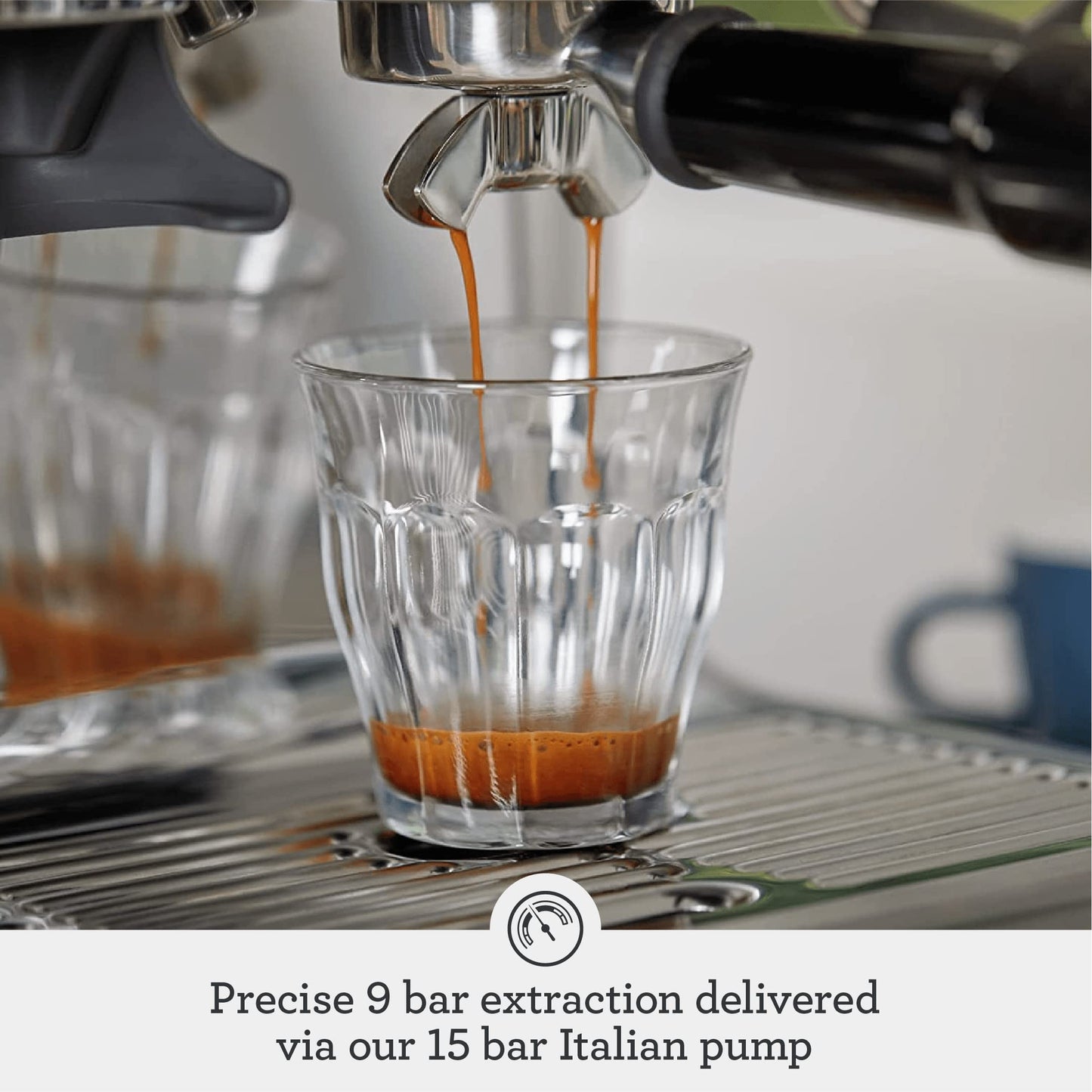 Breville BES870BSXL Barista Express Espresso Machine, Black Sesame