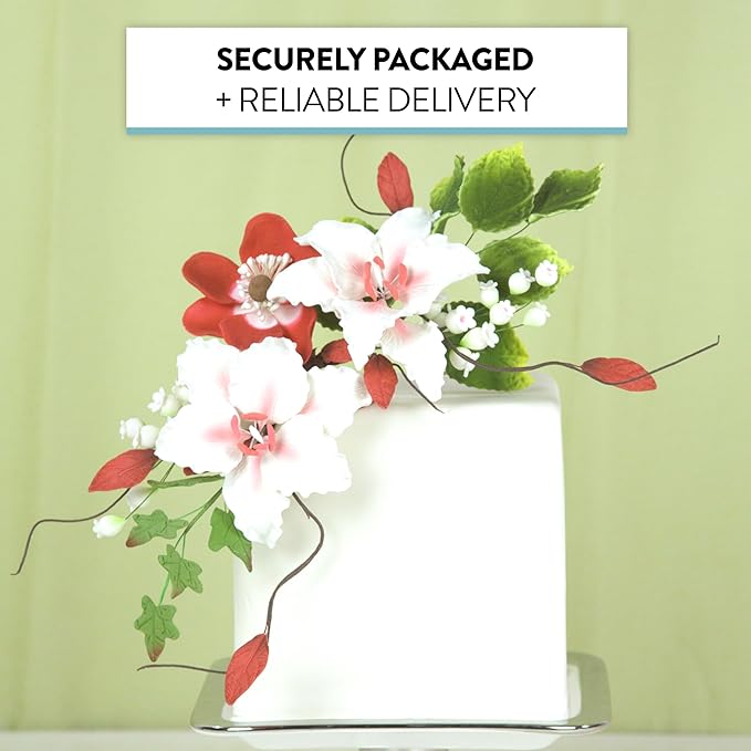 Global Sugar Art Lily of The Valley Sugar Cake Flowers Filler Spray, White, 5 Count by Chef Alan