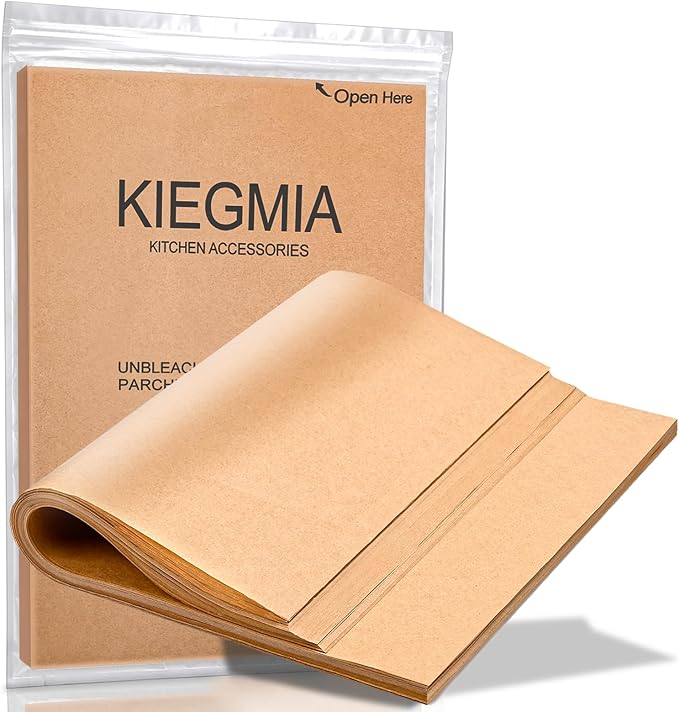 9 x 13 IN Parchment Paper for Baking, 200 Pre-cut Non-stick Brown Parchment Paper, Versatile Sheets