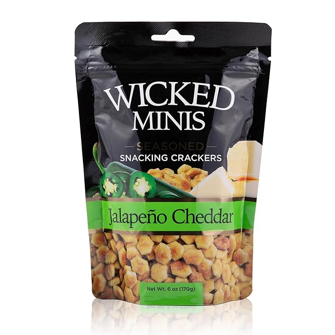 Wicked Minis Soup & Oyster Crackers - Saltine & Salted Flavored Mini Puffed Soup, Savory Snacking