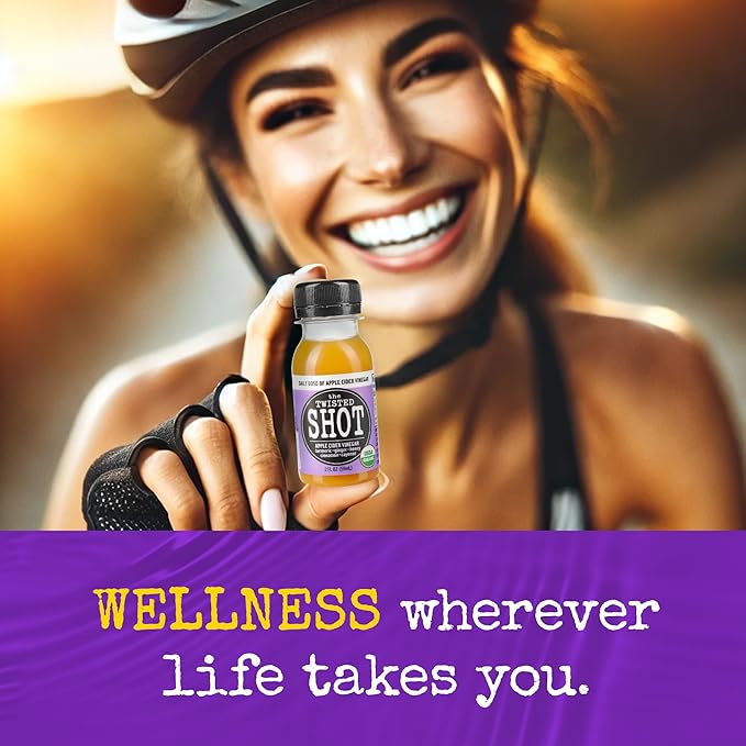 The Twisted Shot | Organic Apple Cider Vinegar Wellness Shots with Ginger, Turmeric, Honey