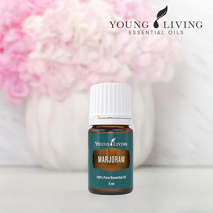 Young Living - Marjoram Essential Oil 5 ml | Soothing Muscle Relief | Aromatherapy for Relaxation |