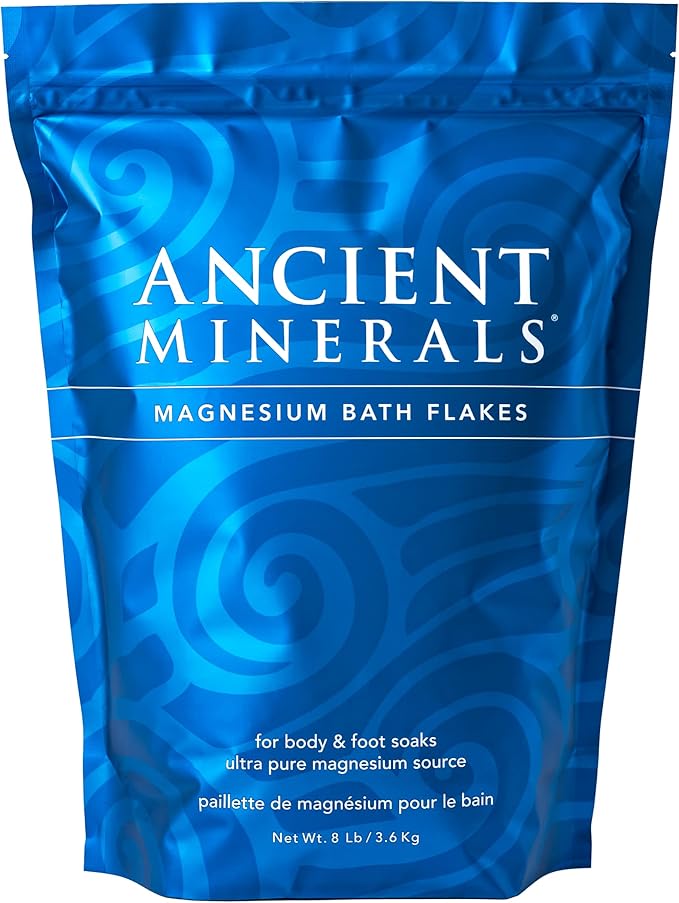 Ancient Minerals Magnesium Bath Flakes – Pure Zechstein Magnesium Chloride for Soaking and