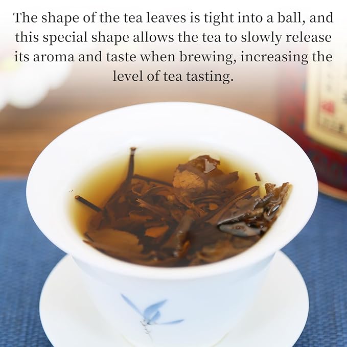 XIXICHA Shou Mei White Tea Pearls Tea Aged White Tea Dragon Pearls Tea Shoumei Tea Fuding White Tea