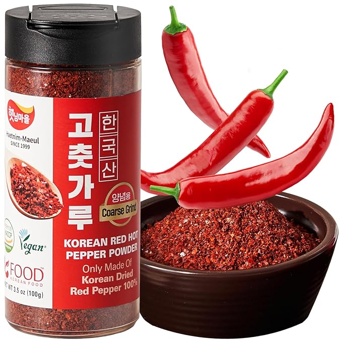 Korean Food Haetnim Maeul 100% Korean Red Chili Powder | Large Particle Powder For Stir Fry and