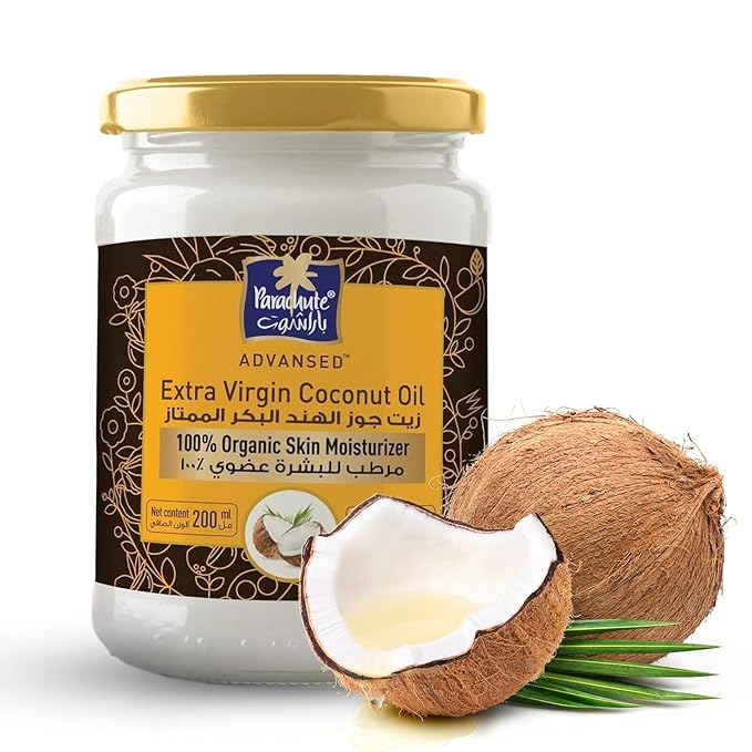 Parachute Advansed SkinPure 100% Organic Extra Virgin Coconut Oil |Face & Body Oil Moisturizer| For