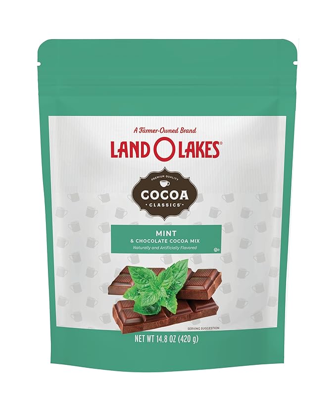 Land O Lakes Cocoa Classics Mint Cocoa Mix Pouch, 14.8 Ounce (Pack of 1)