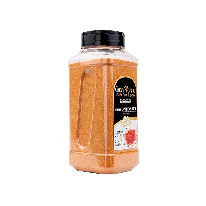 GranAroma Seasoned Salt, Savory Blend, Seasoning for Grilled Meats, Roasted Vegetables, and Soups