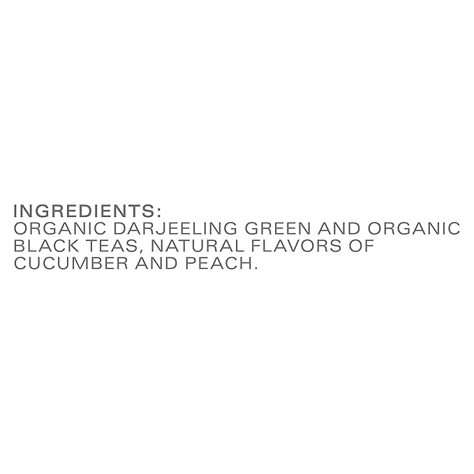 TAZO Organic Peachy Green Tea Bags, Caffeinated Tea, 120 Total Bags (20ct - Pack of 6)